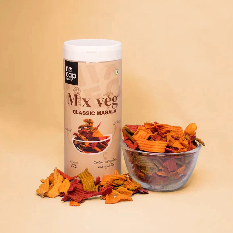 Combo | Mix Veg Chips , Oats Masala Namkeen 120gm & Millet Tandoori Namkeen 120gm view 2