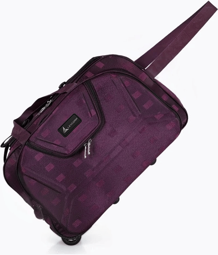 LEXCORP 55 Ltrs Purple Polyester Duffle Bag view 2
