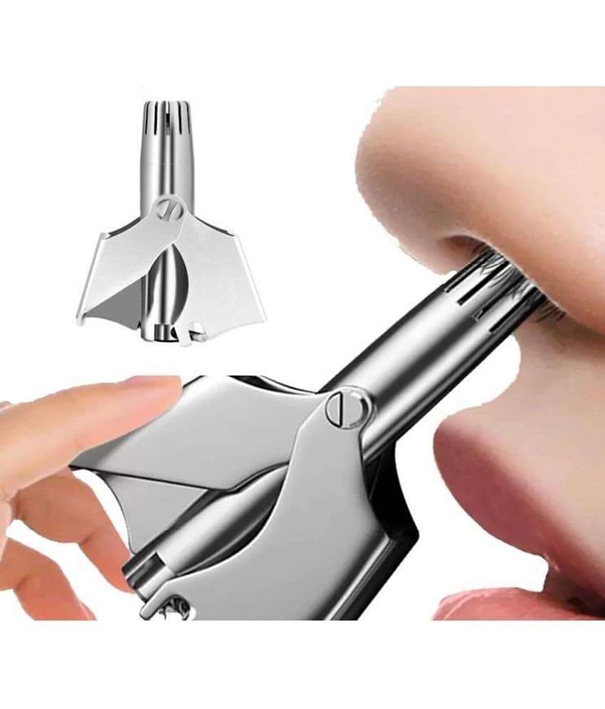 wagari Nose Hair Remove Silver Cordless Nose Trimmer With 60 minutes Runtime
