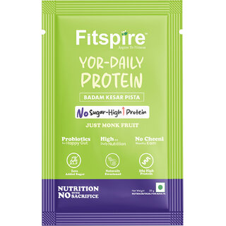 Fitspire Micronised Creatine Monohydrate and Evika Fit Pro Plus Combo for Strength Whey Protein (50 g, Badam Kesar)