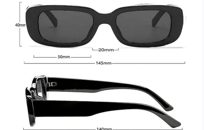 eryyxep Trendy Sunglasses Driving Sunglasses Square Frame Vintage Glasses Unisex_AQW121 view 2