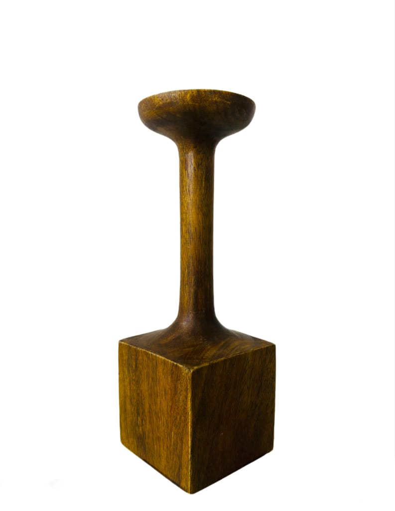 NAC Wooden Candle Stand wooden candle holder beautiful home decor view 2