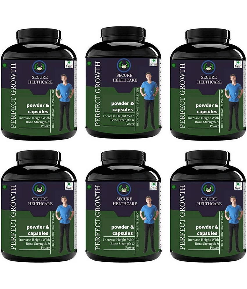 Secure Healthcare Perfect Growth Plain flavor 0.6 kg Powder Pack of 6
