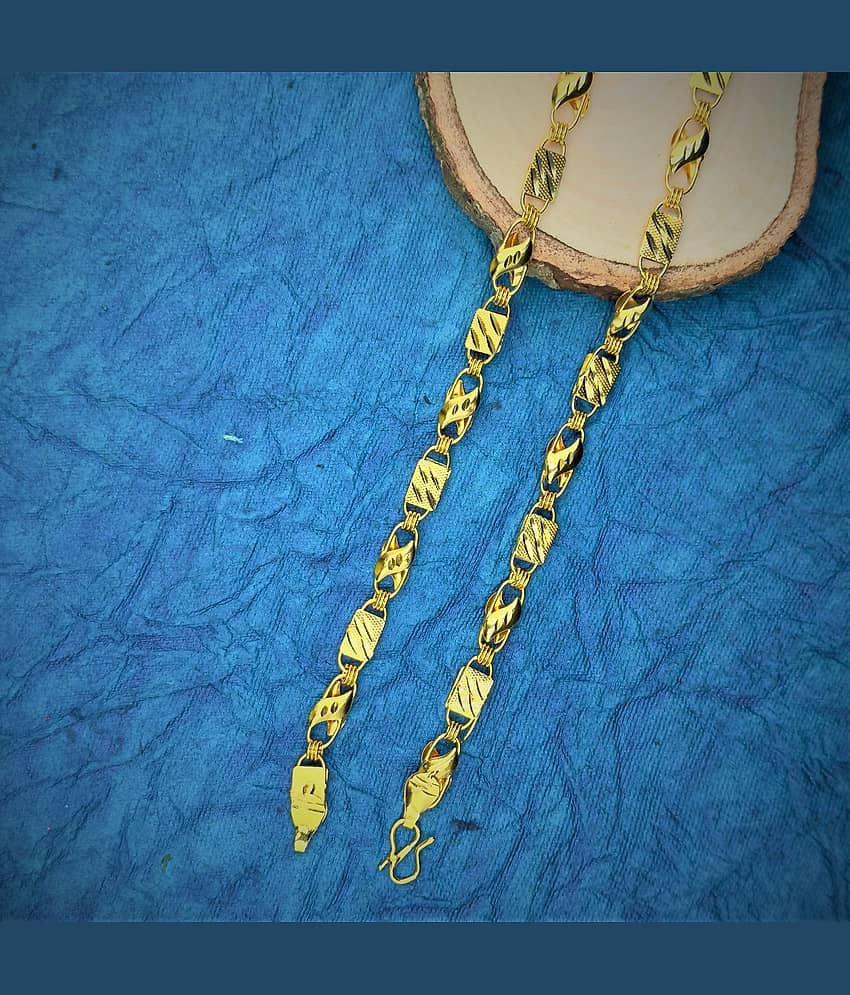 Charms Gold Plated Chain ( Set of 1 ) view 2