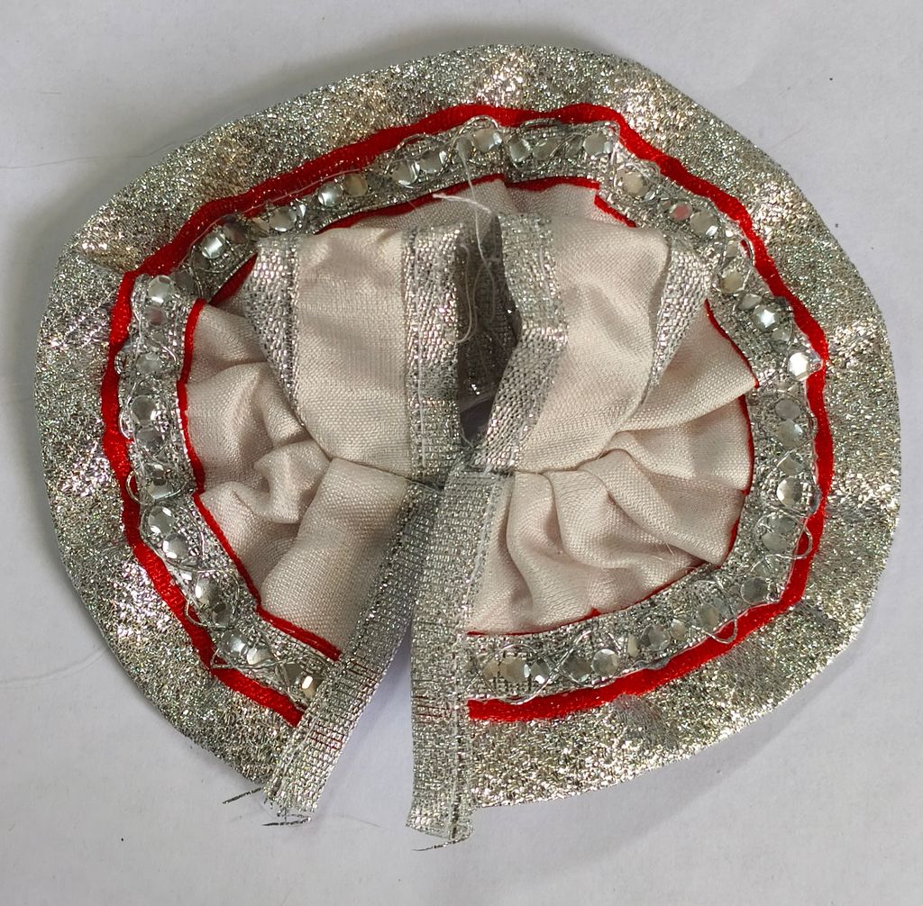Silver Embellished Laddu Gopal Dress