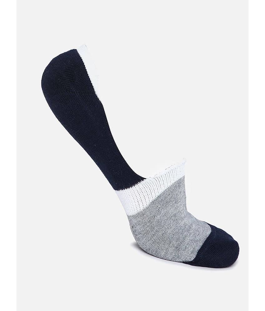 Kolor Fusion Cotton Blend Men's Colorblock Multicolor No Show Socks ( Pack of 4 ) view 2