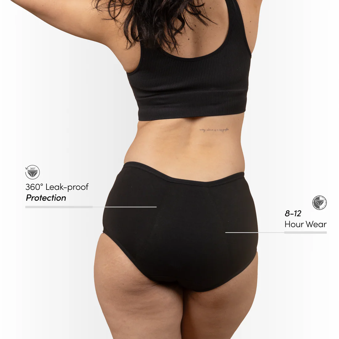 Hip Hugger Black (Pack of 2) view 2