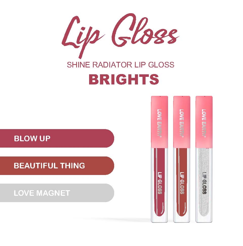 Love Earth Liquid Lip Gloss Brights - Pack of 3 view 2