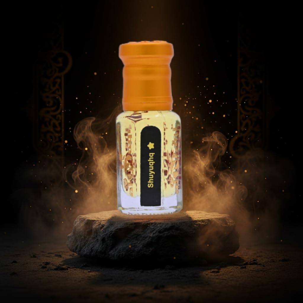 Alnaqi Fragrances Shuyuqqh Attar| Perfume Oil – Alcohol-Free Long-Lasting Roll-On | Bergamot, Saffron Rose, Oud Wood, Amber Vanilla | Unisex Luxury Attar view 2