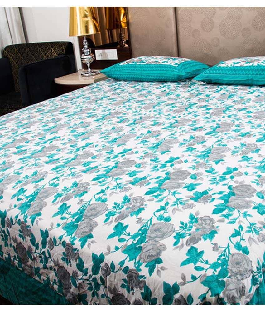 Uniqchoice Cotton King Bedsheet ( Multi )