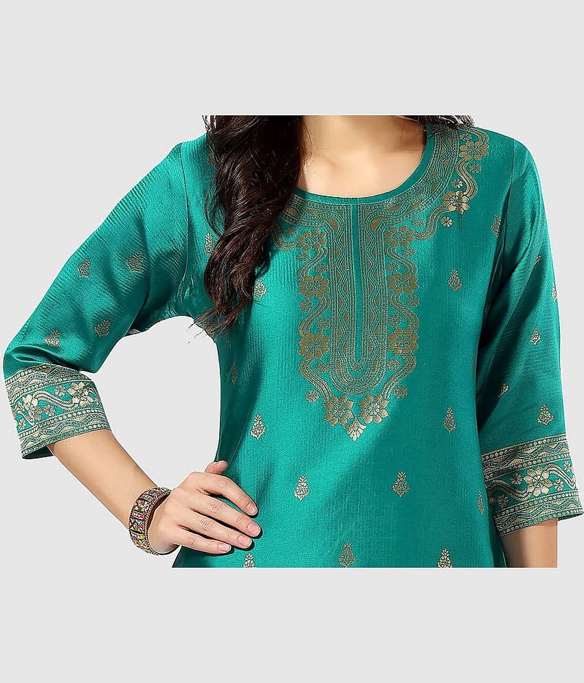 Art Silk Short Kurti For Women (Pack of 1) view 2