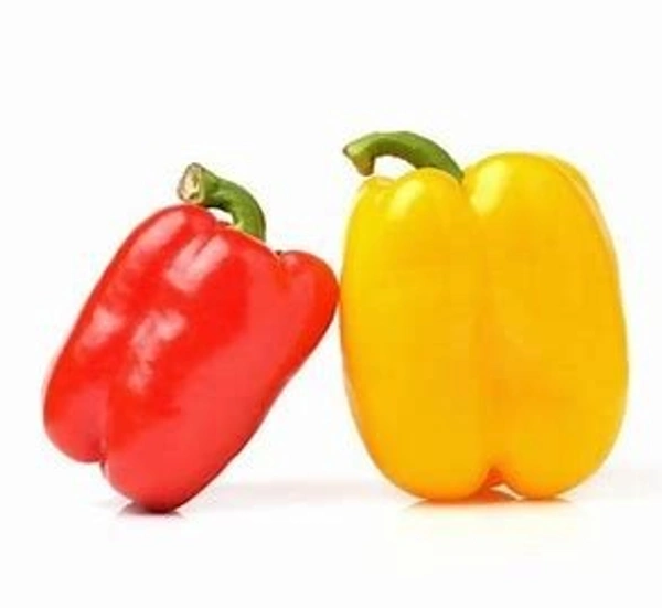 Bell Pepper Pair (Red Yellow Shimla Mirch Jodi) - 2Pc