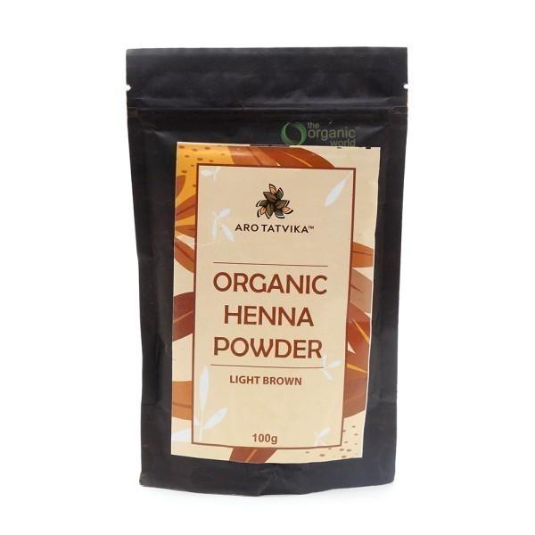 AROT ORGANIC HENNA POWDER - LIGHT BROWN 50GM