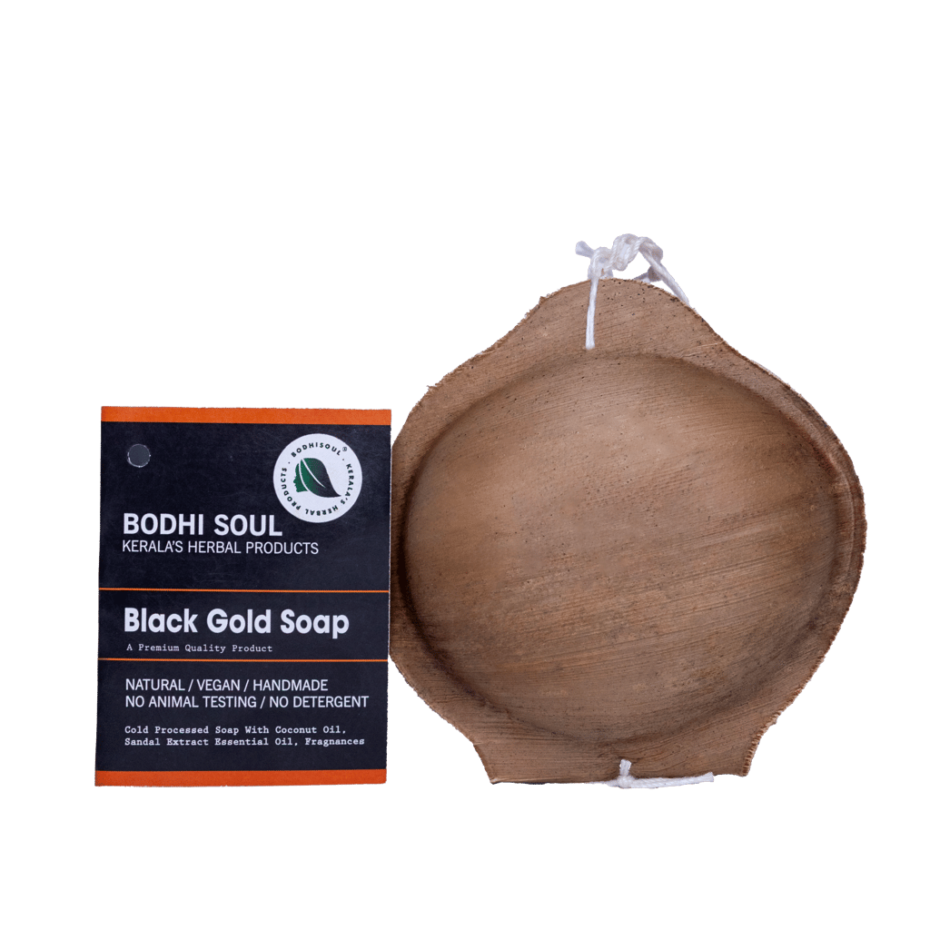 Black Gold Charcoal Ayurvedic Soap | Handmade Detox Soap for Oily & Acne-Prone Skin | 75g | Vegan & Natural view 2