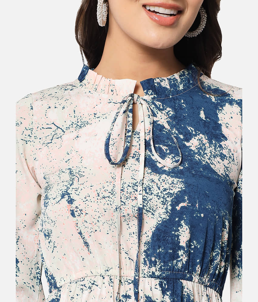 ALL WAYS YOU Women Polyester Dyed Fit & Flare Dress ( Multi Color ) view 2