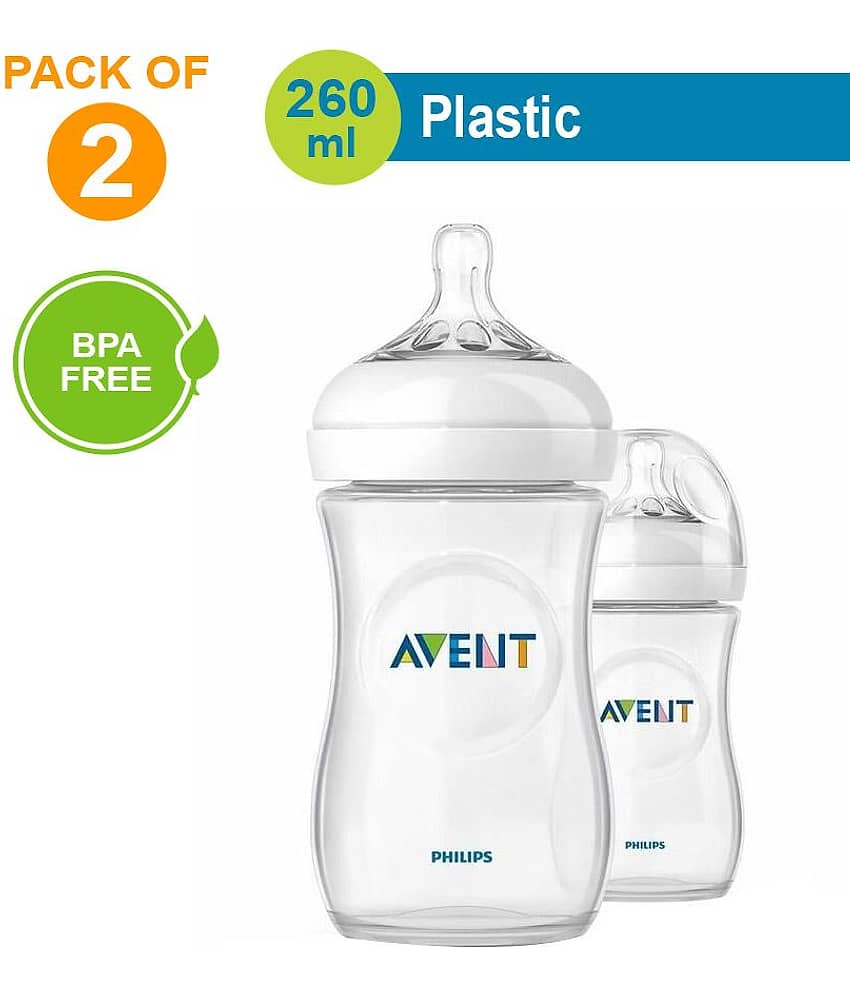 Philips Avent Natural Bottle 260ml (Twin Pack) for New Born Baby
