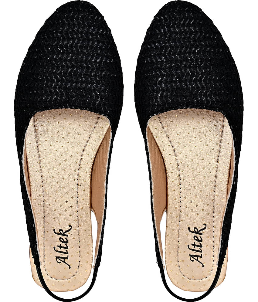 Altek Brown Women's Open Toe Flats view 2