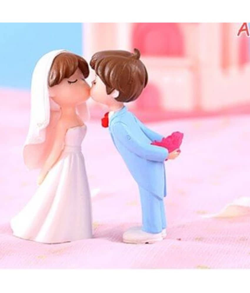 Exopick Cute Wedding Couple Miniature Figurines view 2