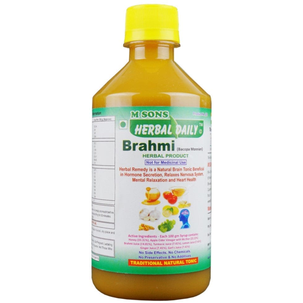 Herbal Daily Brahmi | Supports Nervous System And Neurological Function Boosts Nervous System 1 Bottle view 2
