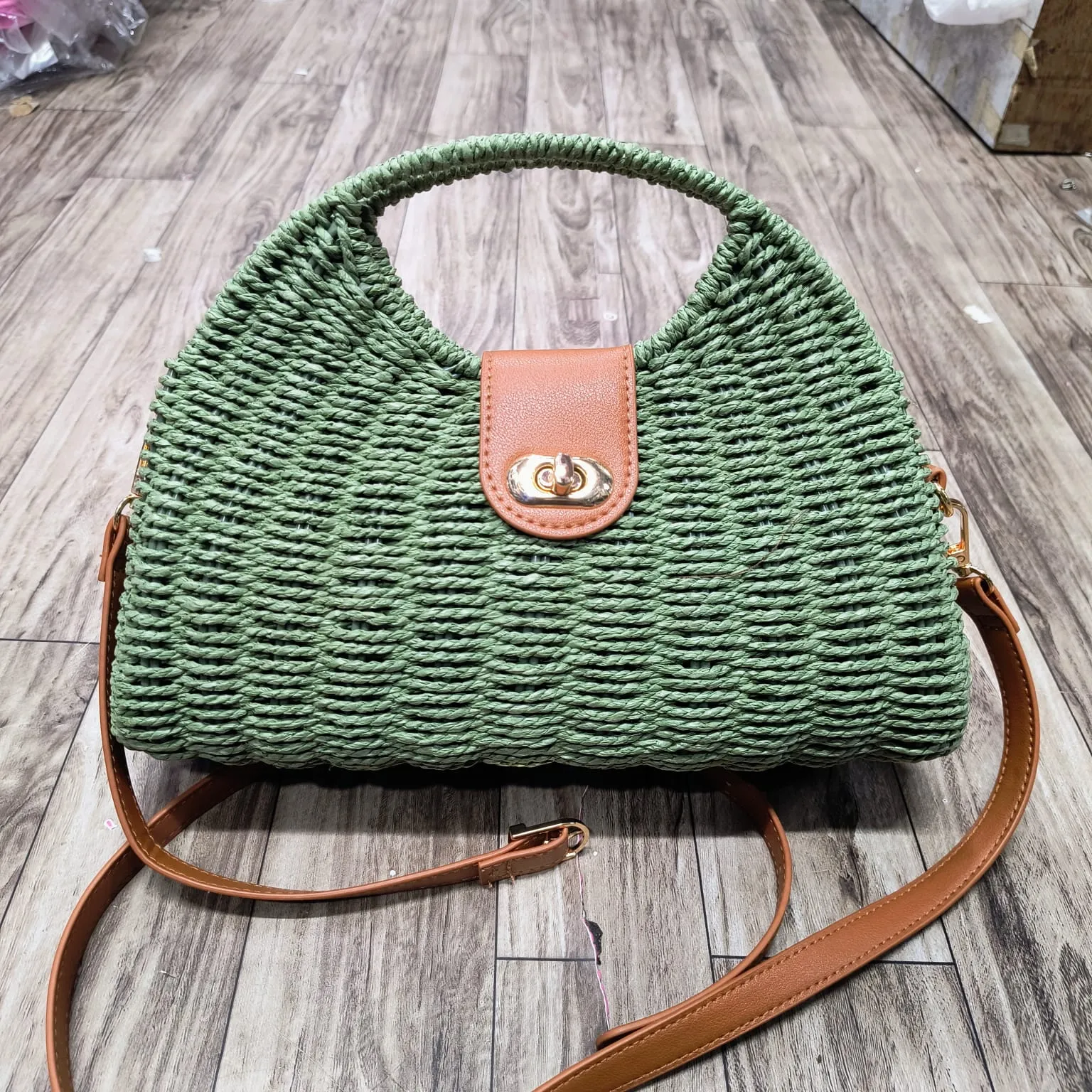 Imported jute sling bag