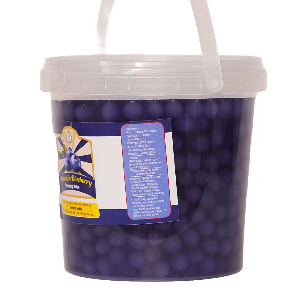 Blueberry Popping Boba for Bubble Tea view 2