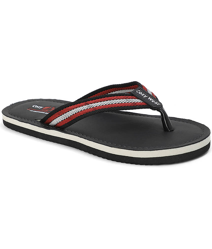 Cozy Wear Navy Blue Men's Thong Flip Flop view 2