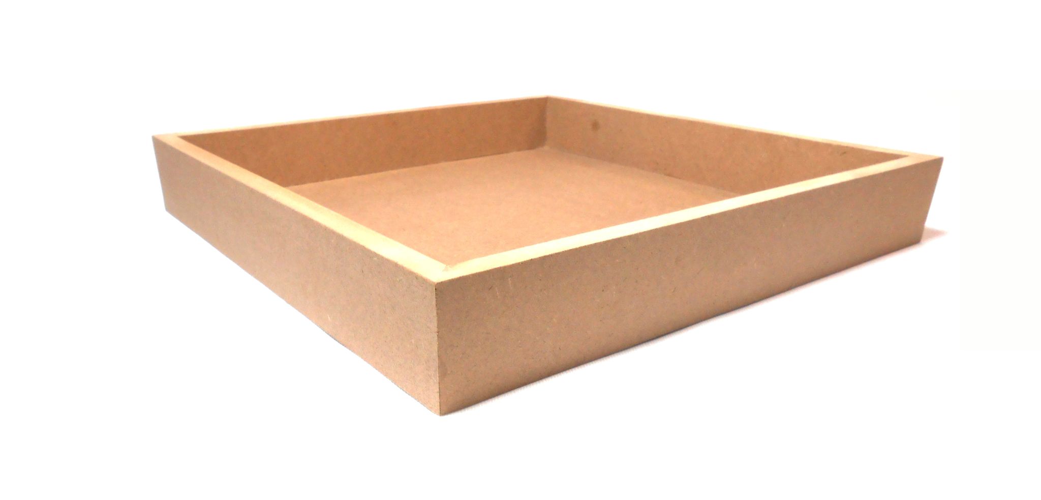 DEVESHA DIY Wooden Serving Tray - 12 × 12 Inch (Without Handle) | MDF Tray for Art, Craft, Decoupage & Decoration view 2
