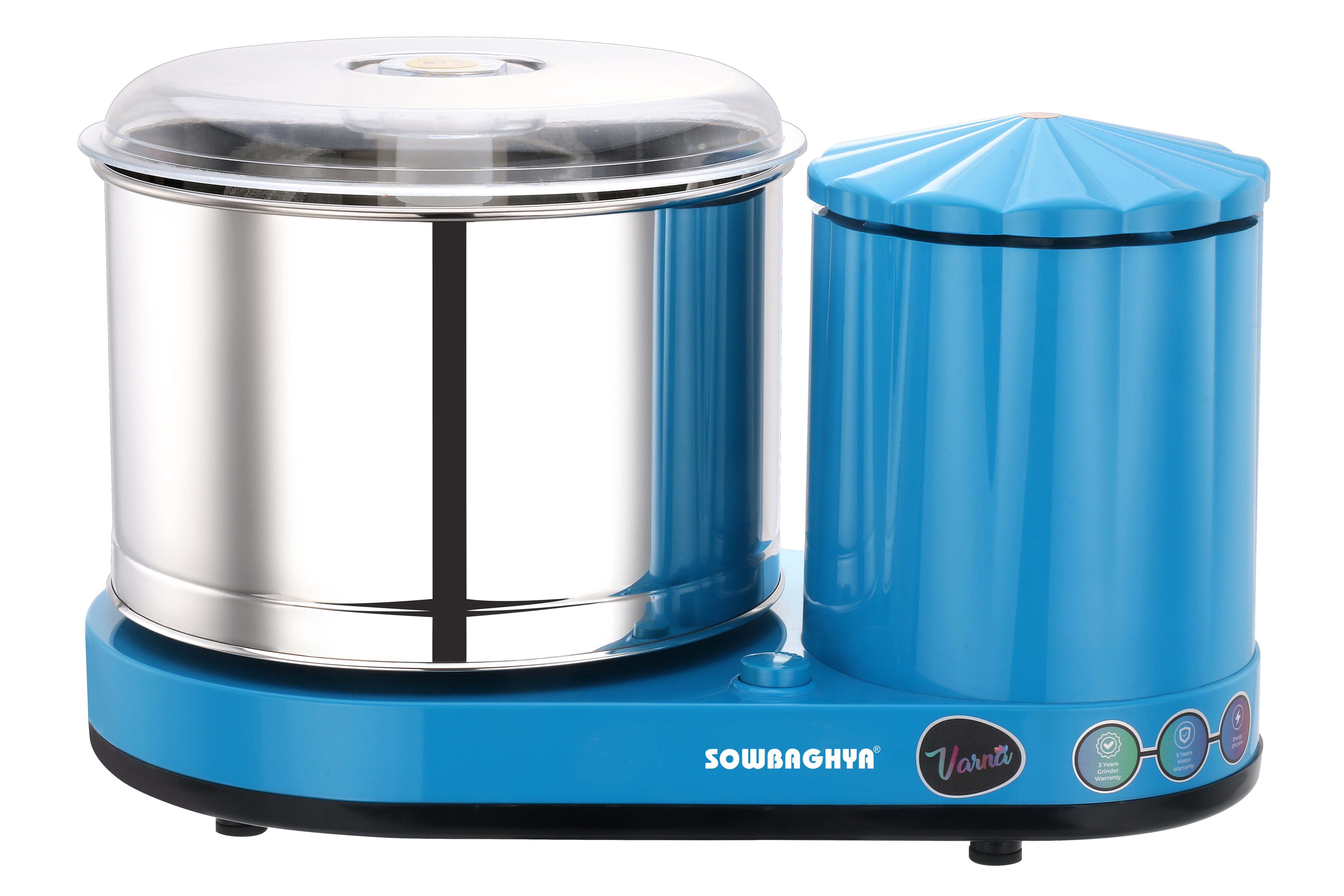2 Lit VARNA Table top Wet Grinder with Attachment - Blue