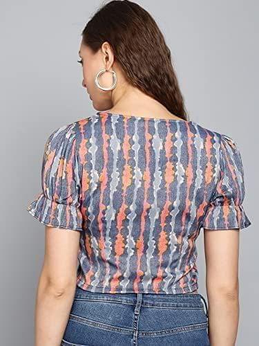 Kulfi Superb Trendy sort Sleeve Top for Women and Girls view 2