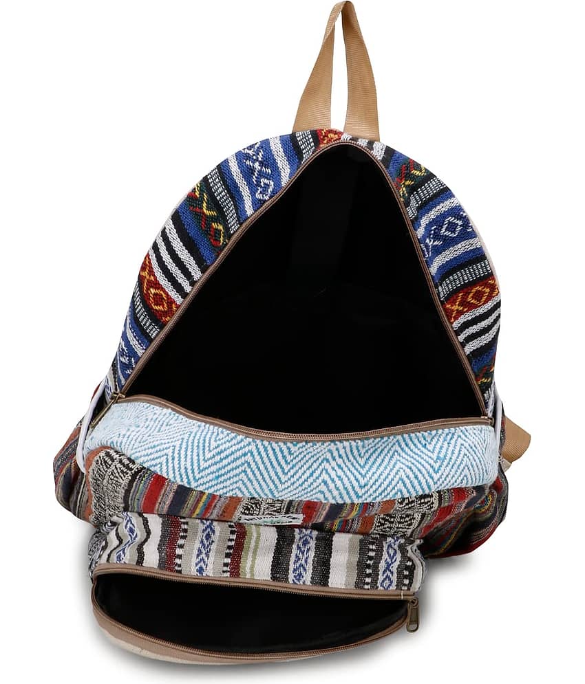 Gau Sudh Multicolor Canvas Backpack ( 5 Ltrs ) view 2