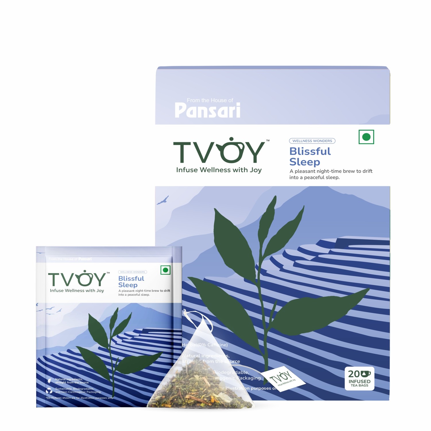 Tvoy Blissful Sleep Green Tea1.8g X 20