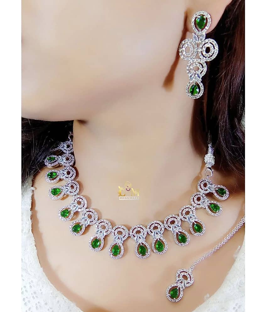 Ladymania Pink Alloy Necklace Set ( Pack of 1 ) view 2