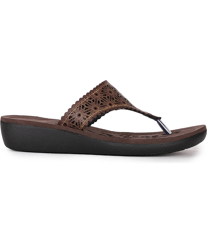 Bata Brown Women's Flats view 2