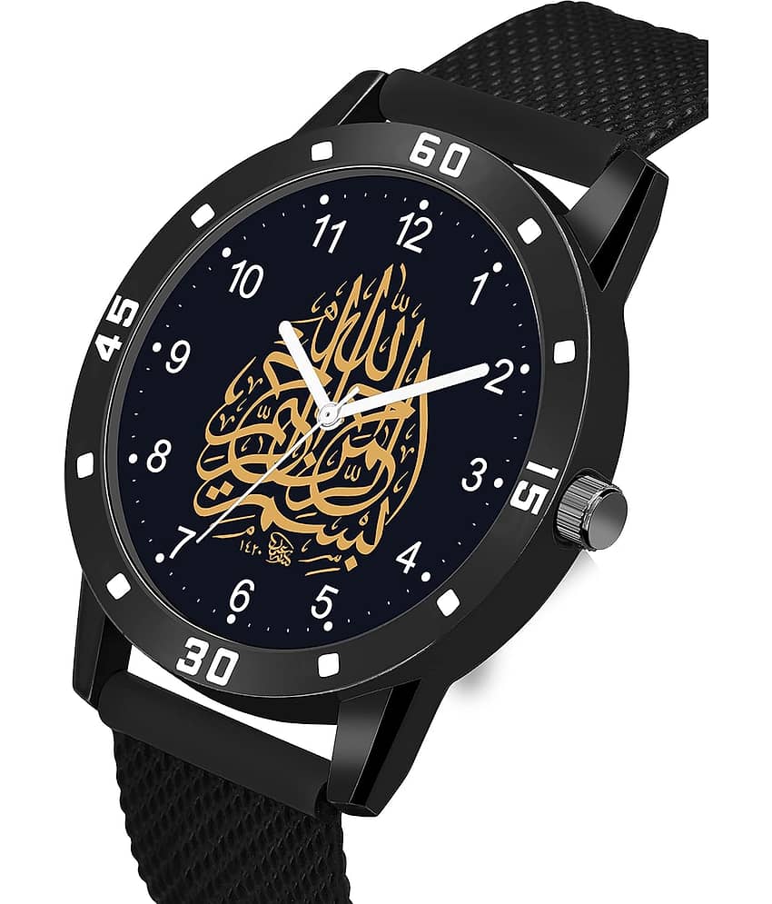niyatifab Black Silicon Analog Men's Watch view 2