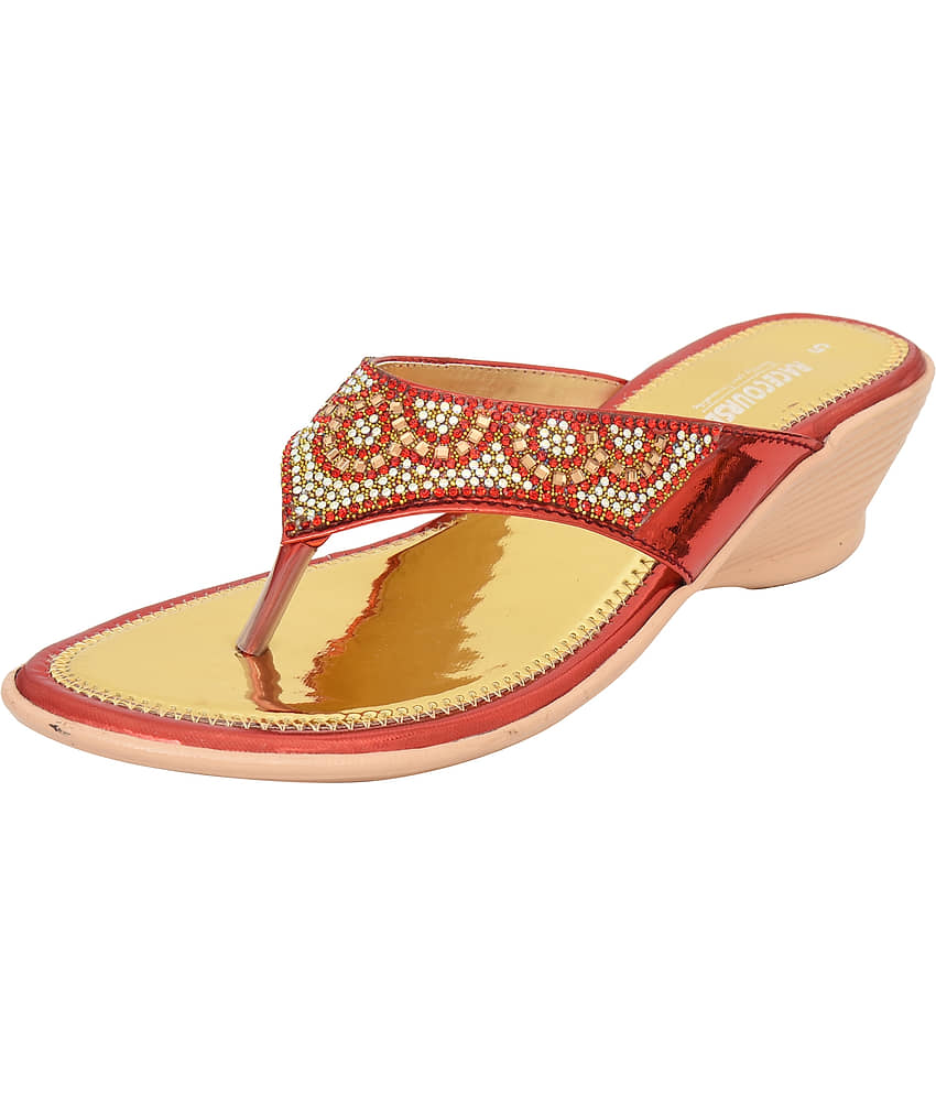 Racecourse - Red Women's Slip On Heels view 2