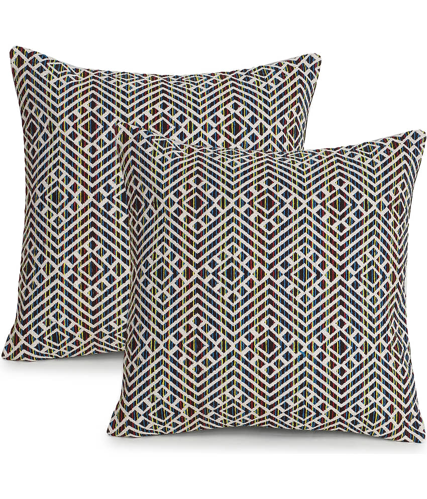 mezposh Set of 2 Cotton Cushion Covers 40X40 cm (16X16) view 2