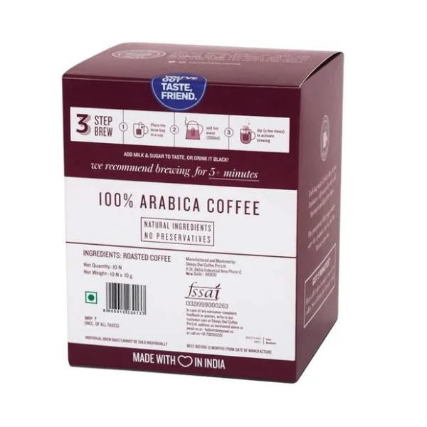 Sleepy Owl Dark Roast Hot Brew Coffee 10 Bags view 2