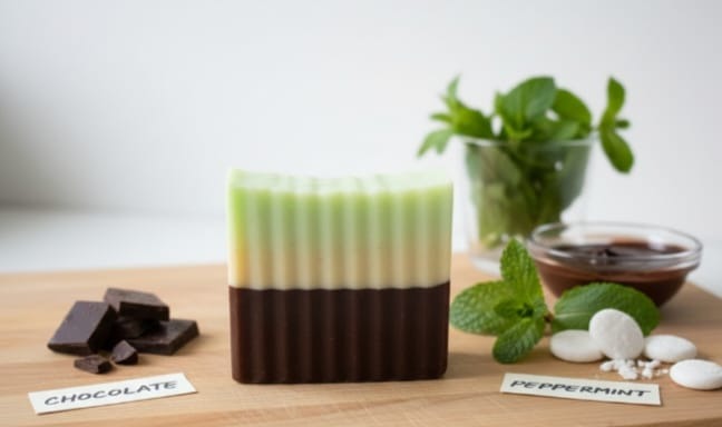 Dark Chocolate Peppermint Soap