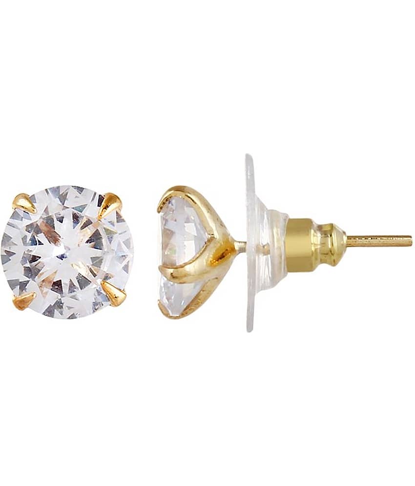 YouBella Multi-Colour Gold Plated Stud Earrings for Girls view 2