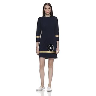 Miss Chase Womens Yellow Mini Shift Dress view 2