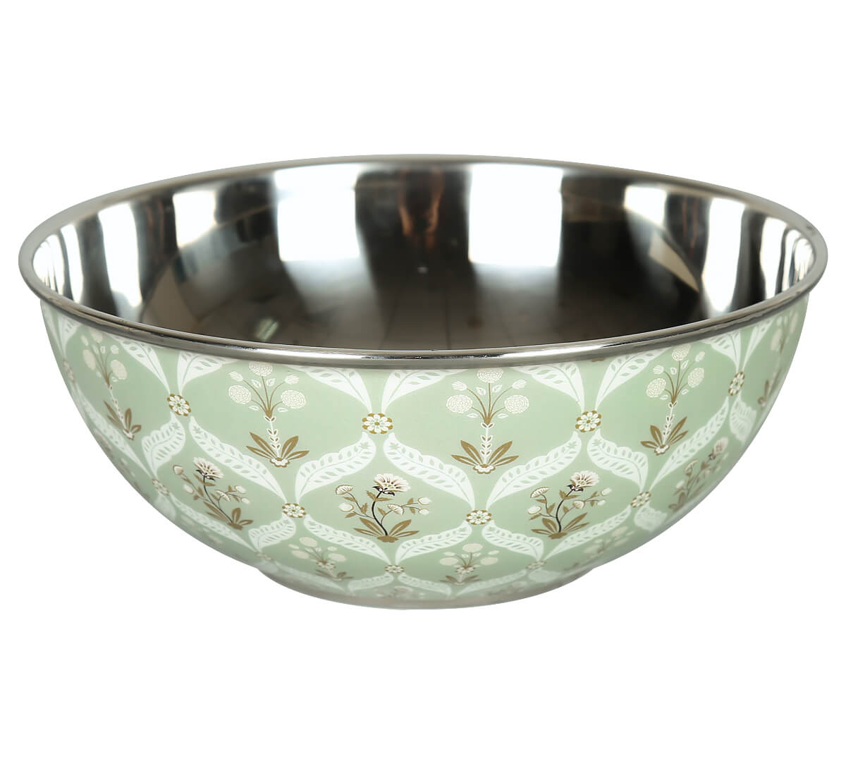 India Circus Blooming Dahlia Steel Bowl view 2