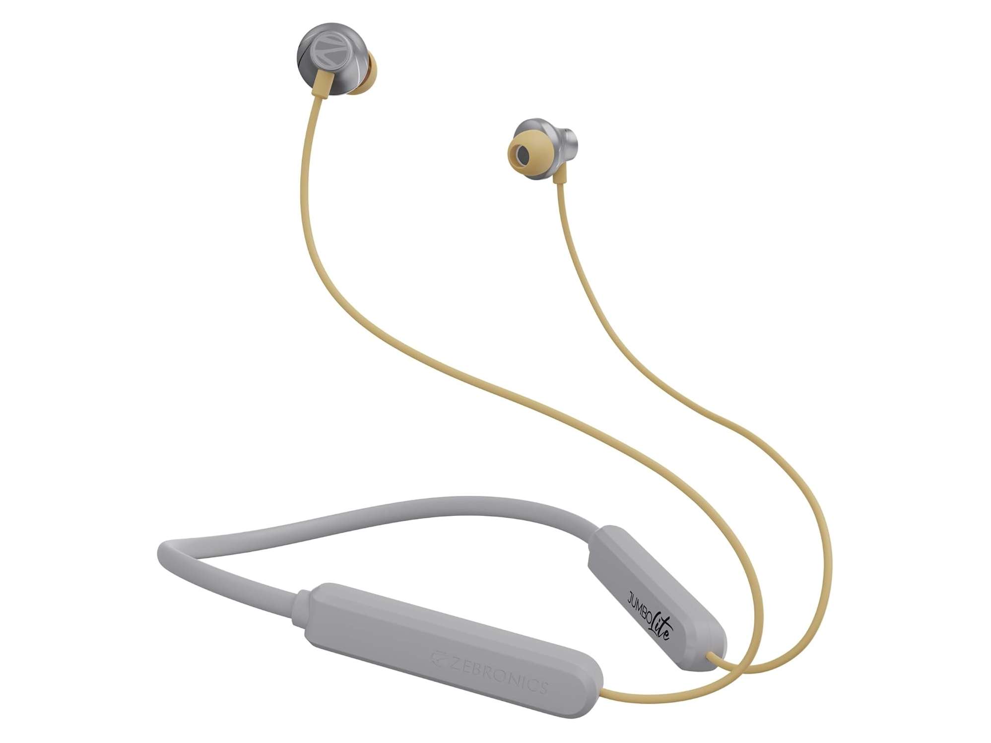 Zebronics Jumbo Lite Bluetooth Earphone - YOGA 7 GREY