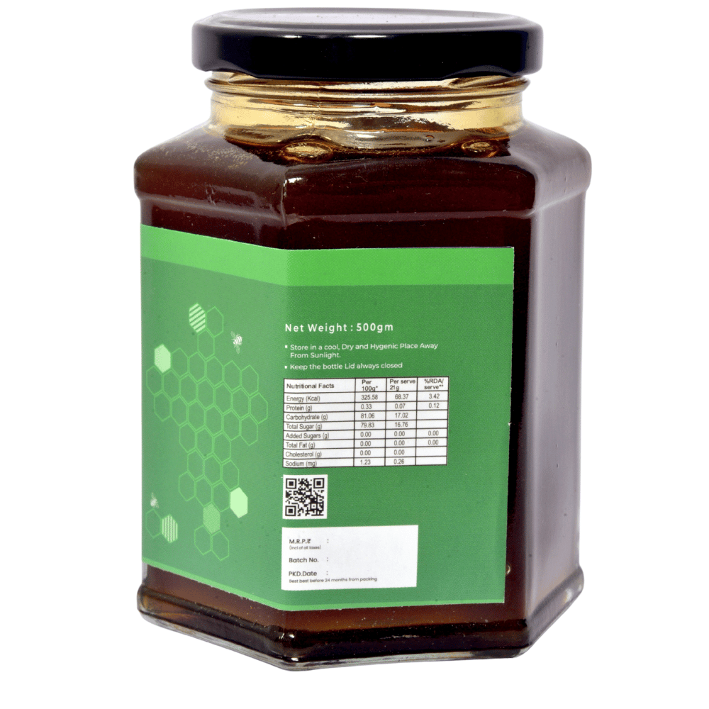 Deodar Organics' Wild Sariska Forest Natural & Raw Honey| Fresh Unprocessed & Unheated Original Honey| No Additives Or Preservatives| 100% Pure view 2