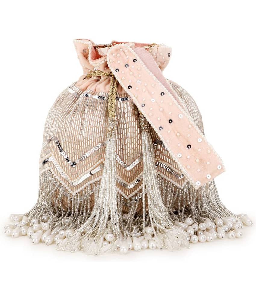 Anekaant Peach Fabric Potli view 2