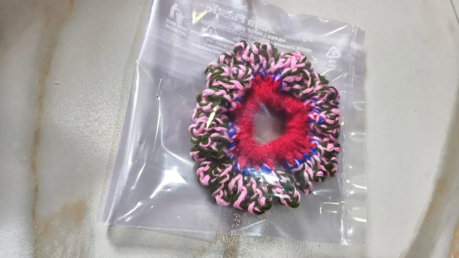 Crochet Scrunchies in pink colors