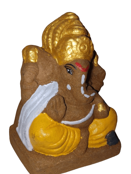 PURE COW DUNG GANESHA GOBAR GANESHA view 2