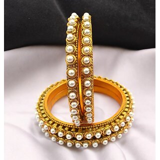Omsar Jewelry Copper Gold-plated Kada (Pack of 4) view 2