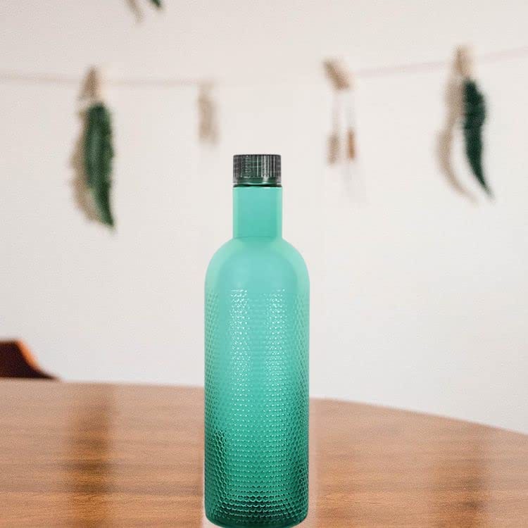 HYFIC H2O Plastic Water Bottle | Set of 3 | Office Bottle | Gym Bottle | Home | Kitchen | 1litre, Assorted view 2