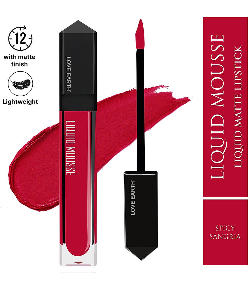 LOVE EARTH Apple Red Matte Lipstick 6 ML