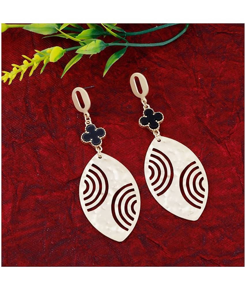Silver Shine Gold Plated Elegant Party wear Drop Earring For Girls And Women Jewellery view 2